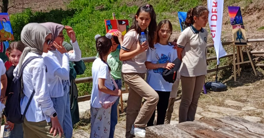 Tarihi hamam öğrencileri ağırladı