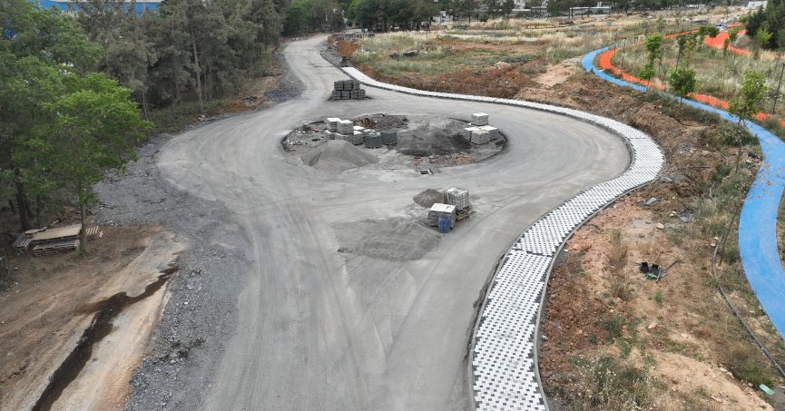 Gebze Millet Bahçesi iç  yollarında yoğun çalışma   