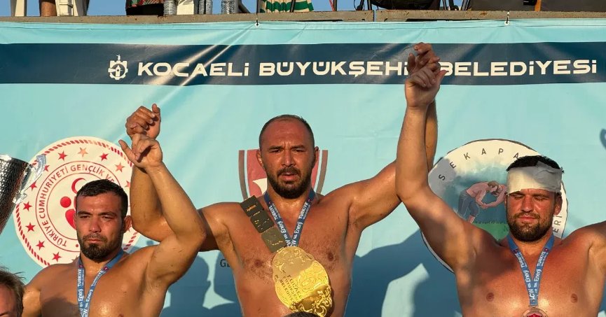 Altın kemerin sahibi Ali Gürbüz oldu