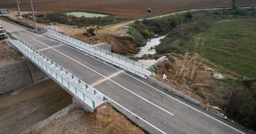 Selin yıktığı köprü yeniden yapıldı