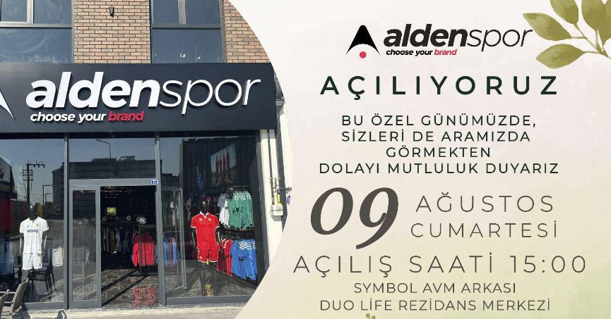 Aldenspor toptan satış merkezi açılıyor