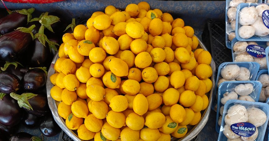 Pazarda limon fiyatları düşüşte