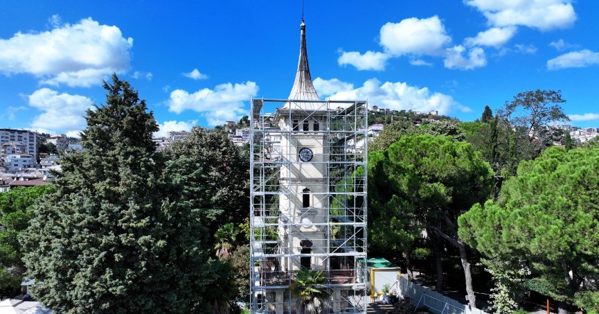 Tarihi Saat Kulesi restore ediliyor