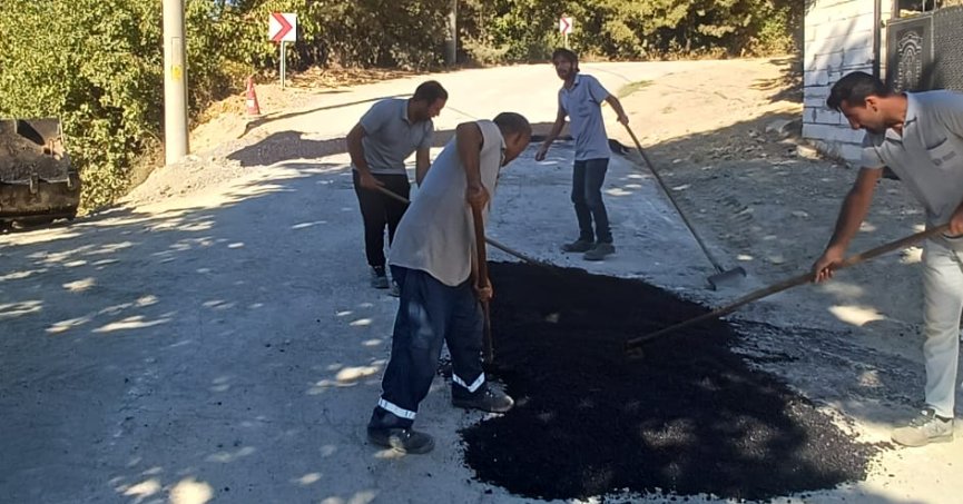 Asfalt yama ile sorunlar giderildi