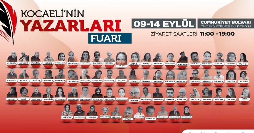 Kocaeli’nin yazarları  okurlarıyla buluşuyor