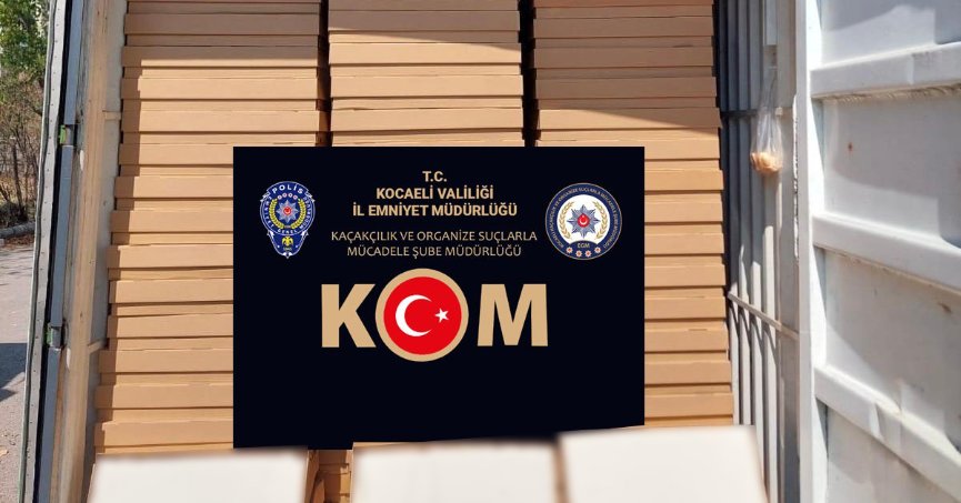 560 tepsi sigara filtresi ele geçirildi