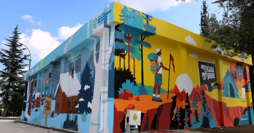 Trafo ve alt geçitler sanatla renkleniyor