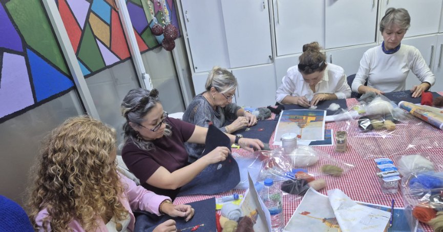 Keçe atölyesinde hünerler konuştu