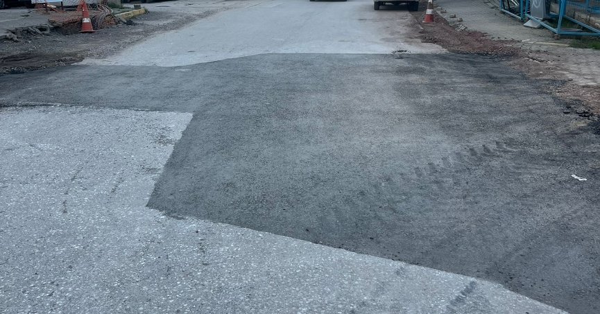 Üstyapıda çalışmalar sürüyor