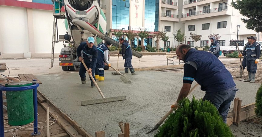 Kocaeli Huzurevi’ne Bocce sahası yapılıyor