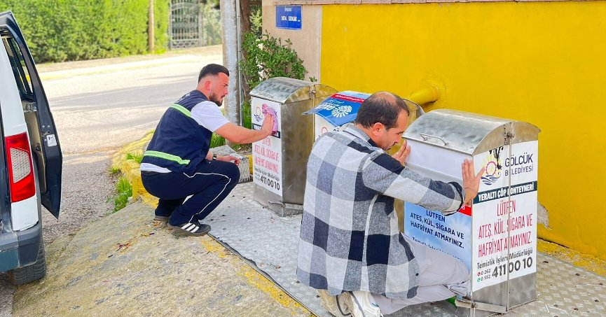 Yeraltı çöp konteynerlerine bakım