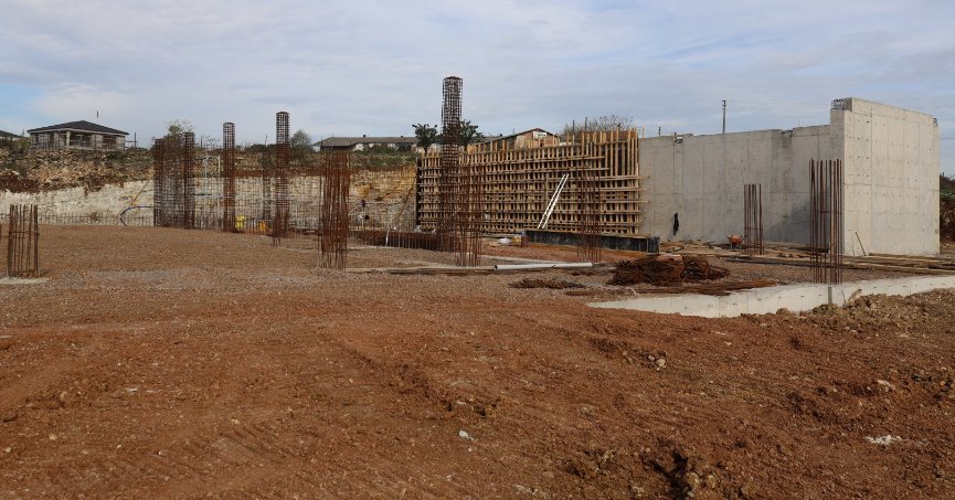 Fındık depolama tesisi inşaatı hızla ilerliyor