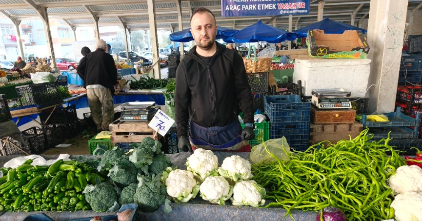 Pazarda kış sebzeleri ilgi görüyor