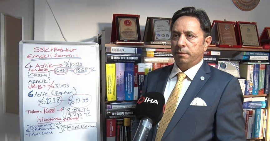 ‘SSK ve BAĞ-KUR emeklisine en az yüzde 12,28 zam’