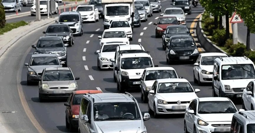 Motorlu kara taşıtları 2024’te 382,9 milyar km yol kat etti