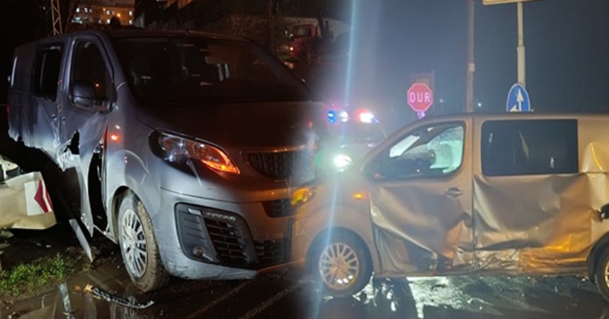 İki araç çarpıştı: 3 yaralı