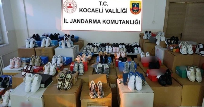 Bin 50 çift sahte ayakkabı ele geçirildi