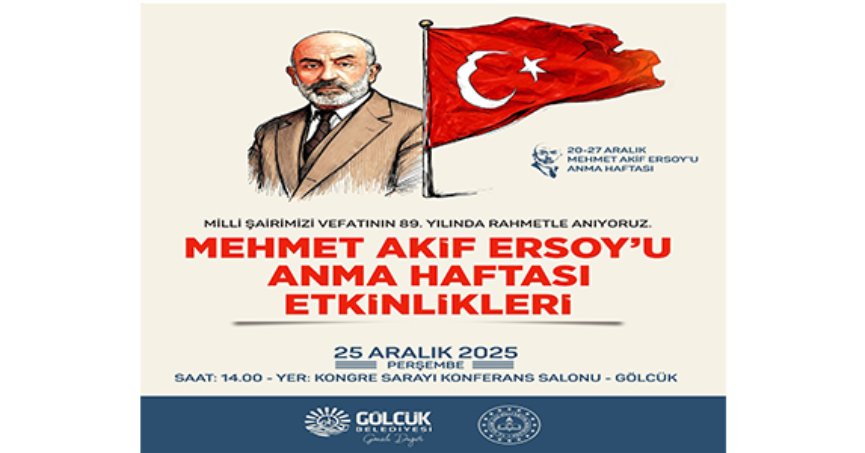 Milli şairimiz Gölcük’te anılacak