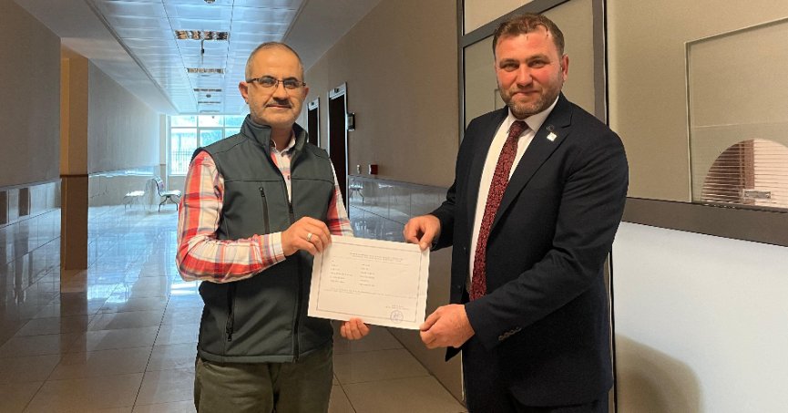 Başkan Özsoy mazbatasını aldı