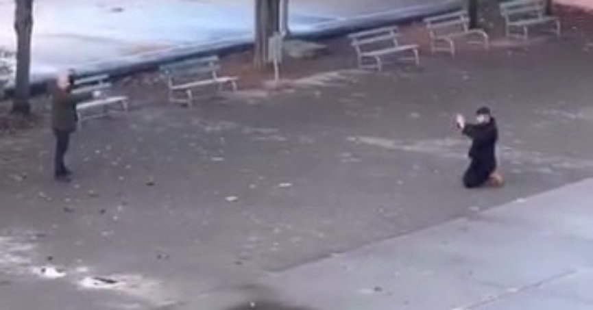 Okul bahçesinde korku dolu anlar