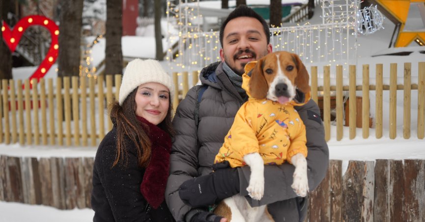 Kartepe’de kar sevinci