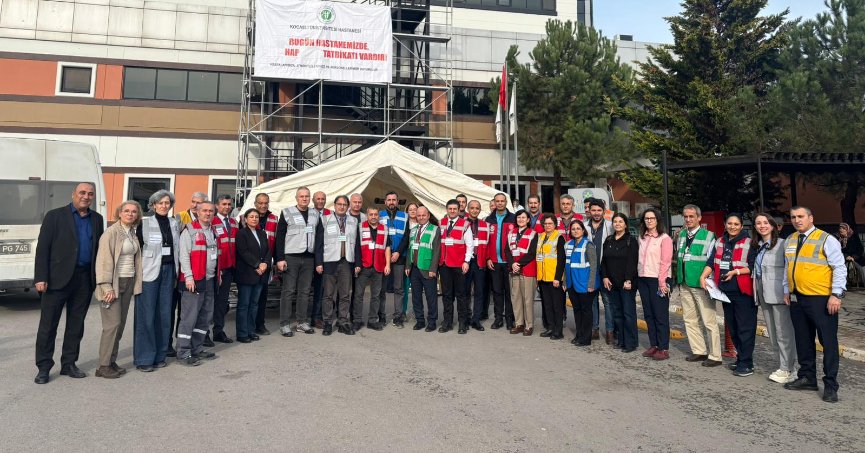 KOÜ Hastanesi’nde deprem tatbikatı