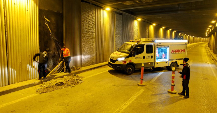 Seka Tüneli’ndeki paneller yenilendi
