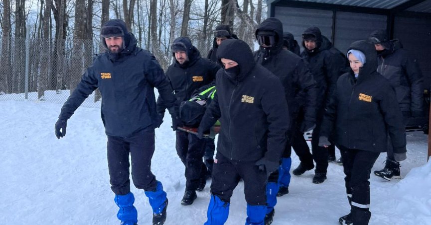 Kuzuyayla’da kış tatbikatı