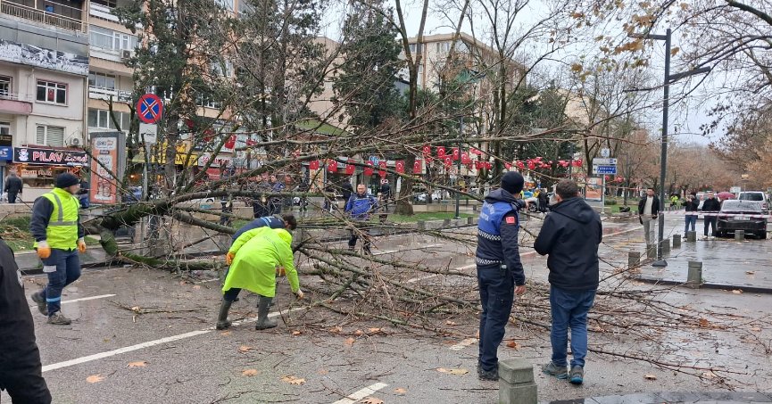 Büyükşehir, şiddetli lodosa karşı teyakkuzda