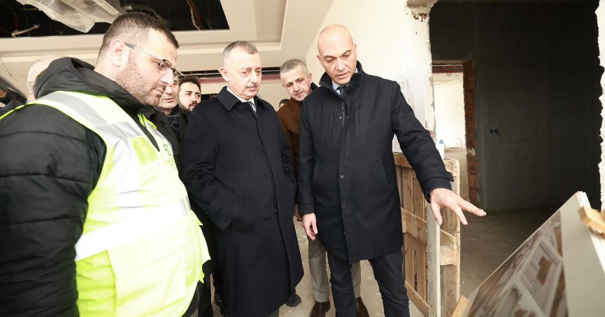 Büyükakın, çalışmaları yerinde inceledi