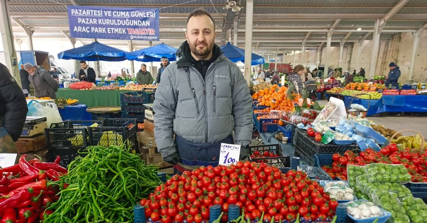 Pazarda ürünlerin fiyatı yükselişte