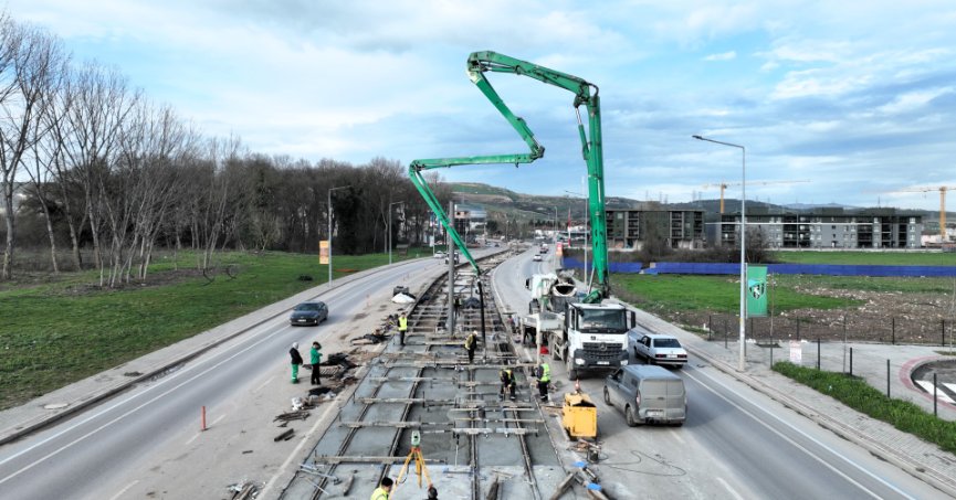 Kartepe Tramvay Hattı hız kesmiyor