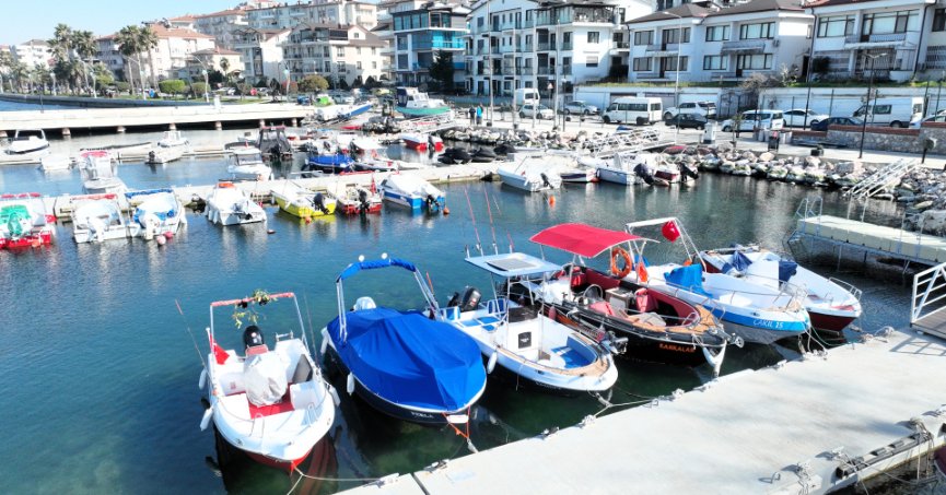 Kayık çekek yerinde düzen ve güven bir arada