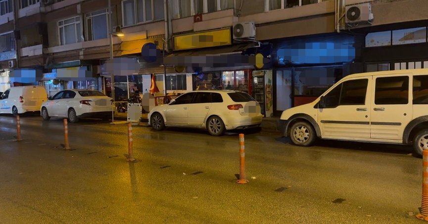 Bıçaklanan şahıs tekel bayisine sığındı