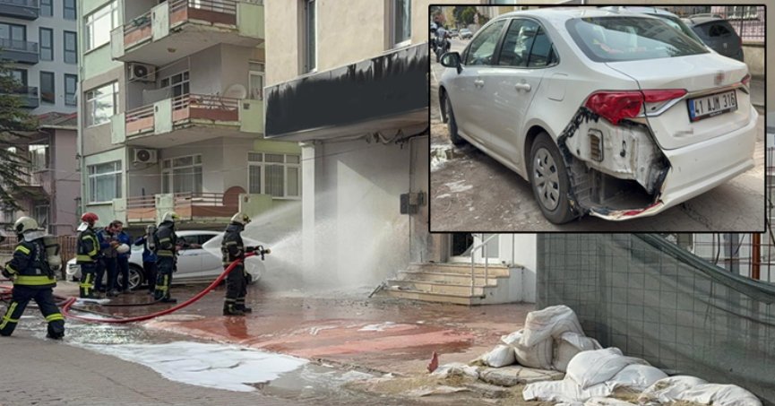 Doğal gaz kutusundaki yangın korkuttu