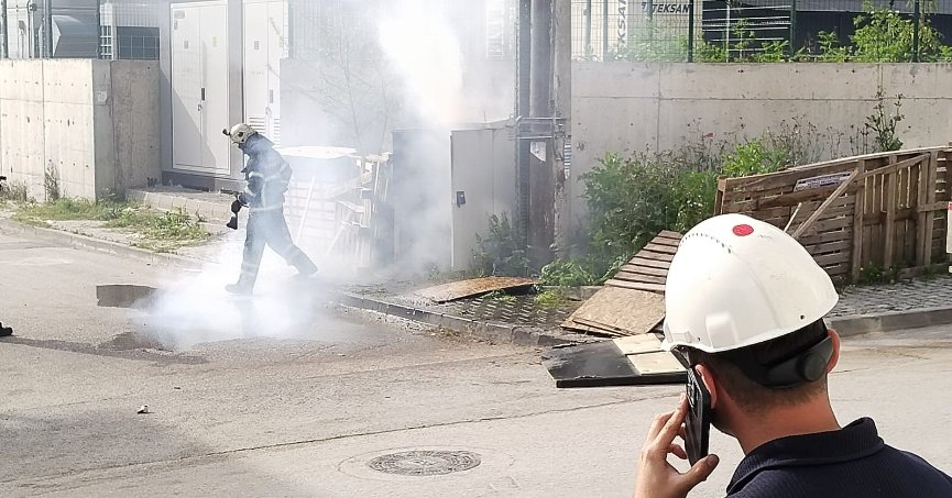 Trafo yangını paniğe neden oldu