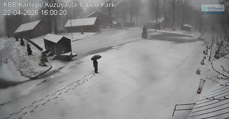 Kocaeli’ye Nisan’da kar sürprizi