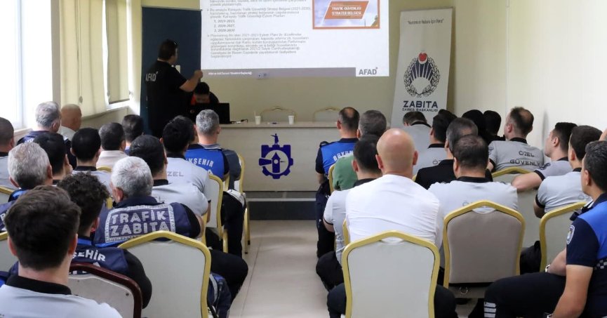 Zabıtaya kazada olay  yeri yönetimi eğitimi   