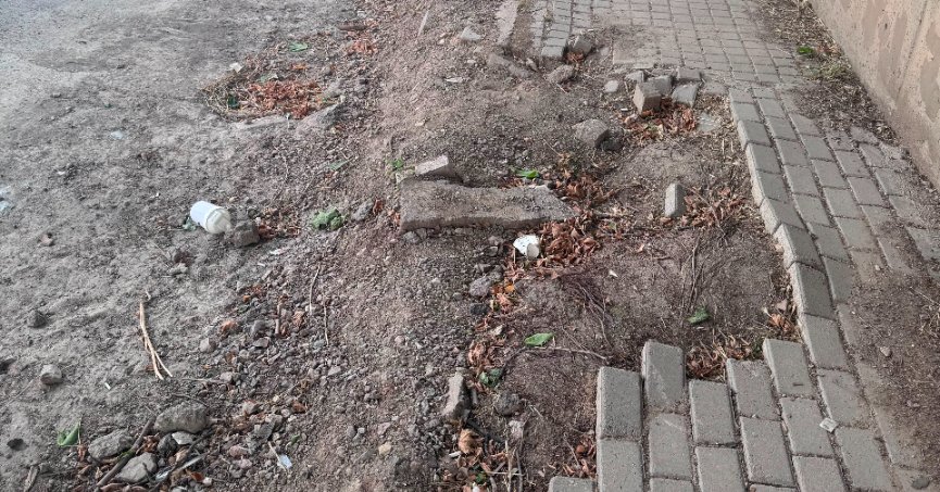 Bozuk yola bakım talebi