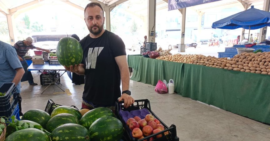 Pazarda karpuz ve kavuna yoğun ilgi