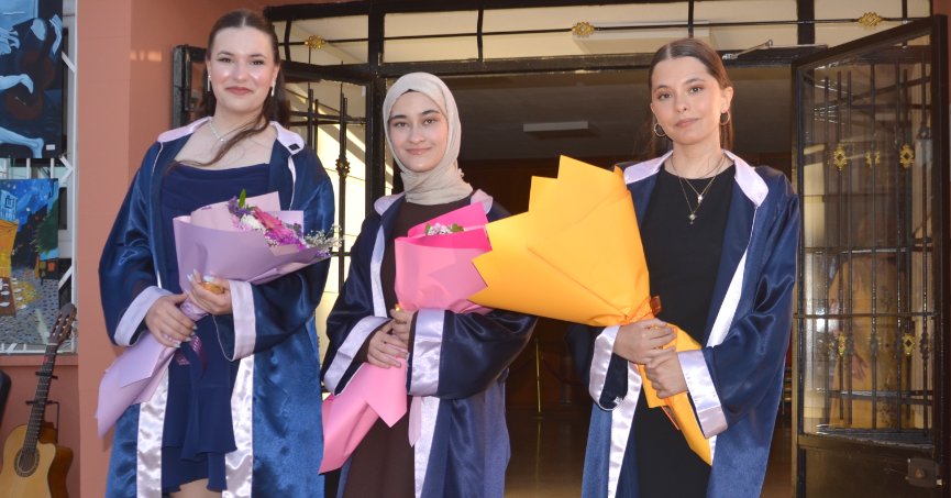 Öğrenciler mezuniyet heyecanı yaşadı