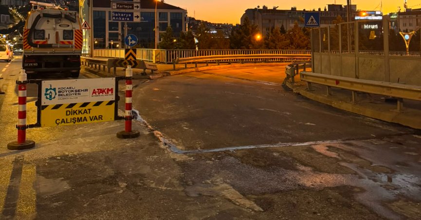 Yoğun kullanılan köprü asfaltlandı