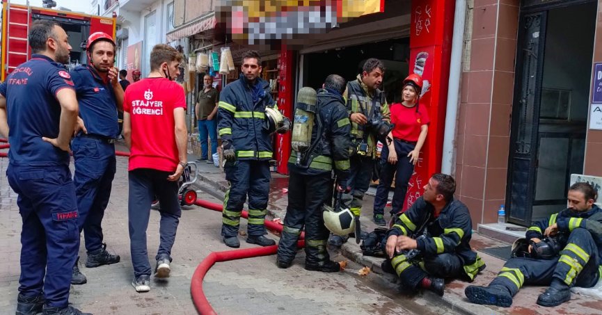 İş yerinde yangın paniği