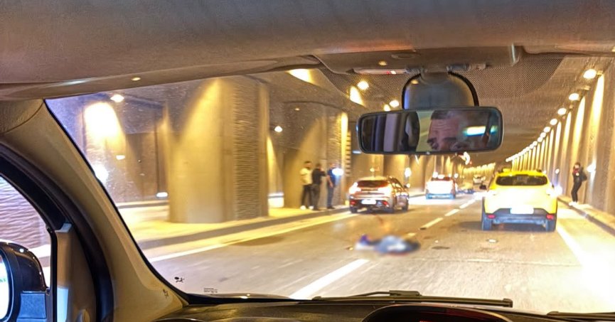 Tünelde motosiklet kazası: 1 ölü