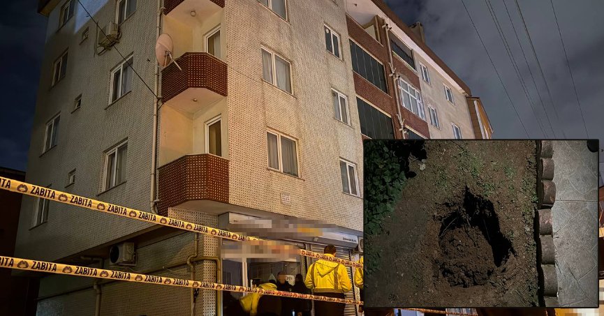 Girişinde çukur oluşan bina boşaltıldı