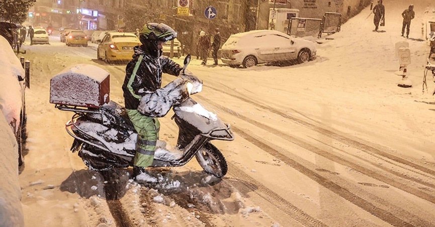 Kar yağışı nedeniyle bazı araçlara yasak geldi