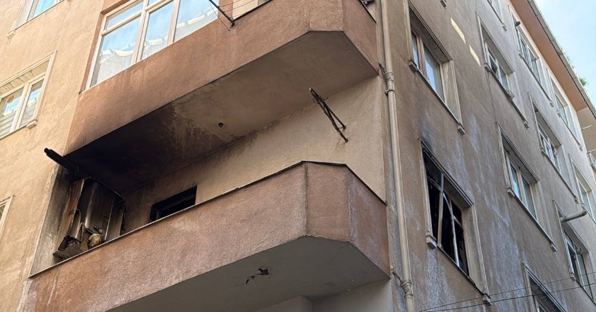 5 katlı binada çıkan yangın söndürüldü