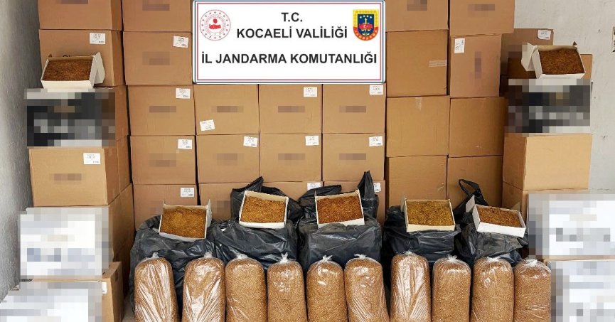 1 milyon TL değerinde makaron ve tütün ele geçirildi