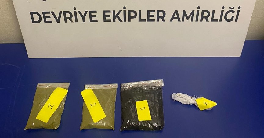 Şüpheli şahsın üzerinden uyuşturucu çıktı