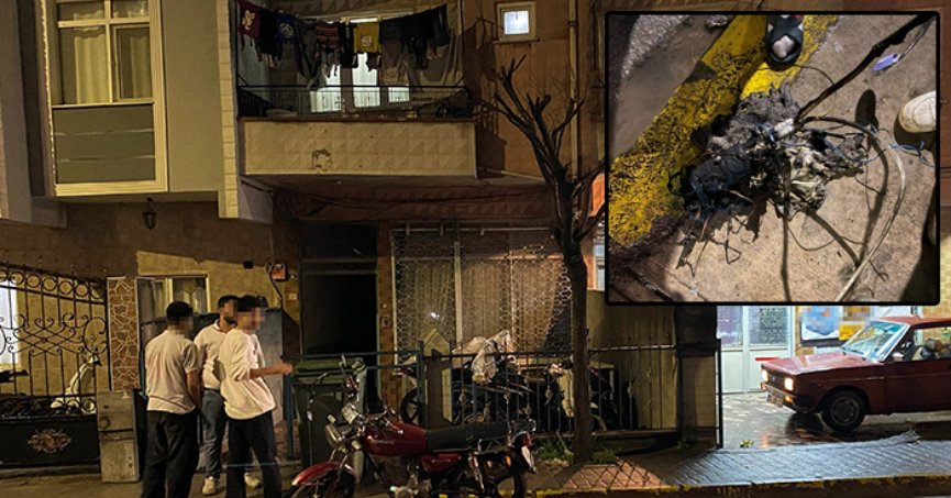 Şofbenin alev aldığı evde büyük panik